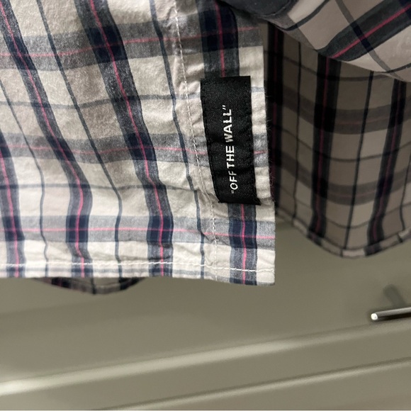 VANS Casual Short Sleeved Button Down Up Plaid Shirt | 100% Cotton |Size Medium - Picture 5 of 10